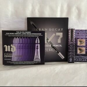 URBAN DECAY 3p Mascara Eyeshadow Primer Eyeliner Pencil Travel Size NWT $45